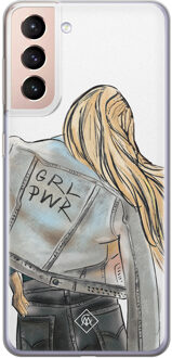 Casimoda Samsung Galaxy S21 siliconen hoesje - GRL PWR Multi