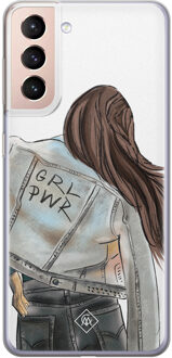 Casimoda Samsung Galaxy S21 siliconen hoesje - GRL PWR Multi