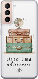 Casimoda Samsung Galaxy S21 siliconen hoesje - Wanderlust Multi