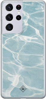 Casimoda Samsung Galaxy S21 Ultra siliconen hoesje - Oceaan Blauw