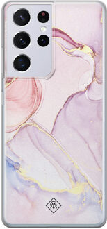 Casimoda Samsung Galaxy S21 Ultra siliconen hoesje - Purple sky Paars