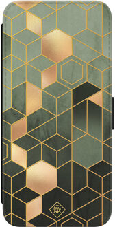 Casimoda Samsung Galaxy S22 flipcase - Kubus groen