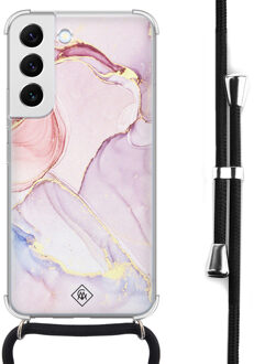 Casimoda Samsung Galaxy S22 hoesje met koord - Purple sky Paars