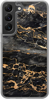 Casimoda Samsung Galaxy S22 hybride hoesje - Marmer grijs brons Grijs/zilverkleurig