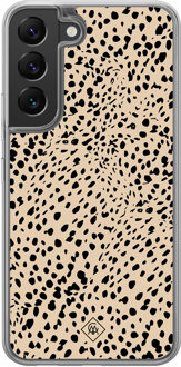 Casimoda Samsung Galaxy S22 hybride hoesje - Spot on Bruin/beige