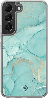 Casimoda Samsung Galaxy S22 hybride hoesje - Touch of mint