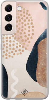 Casimoda Samsung Galaxy S22 Plus siliconen hoesje - Abstract dots Multi