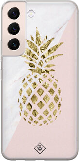 Casimoda Samsung Galaxy S22 Plus siliconen hoesje - Ananas Roze