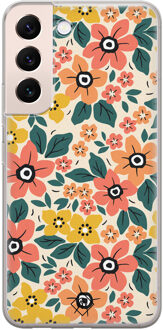Casimoda Samsung Galaxy S22 Plus siliconen hoesje - Blossom Multi
