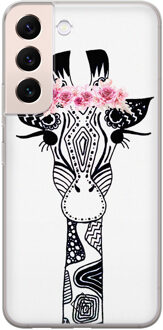 Casimoda Samsung Galaxy S22 Plus siliconen hoesje - Giraffe Wit