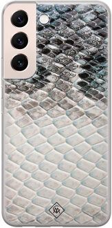 Casimoda Samsung Galaxy S22 Plus siliconen hoesje - Oh my snake Blauw