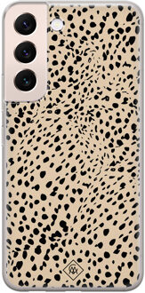 Casimoda Samsung Galaxy S22 Plus siliconen hoesje - Spot on Bruin/beige