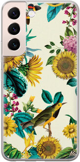 Casimoda Samsung Galaxy S22 Plus siliconen hoesje - Sunflowers Geel
