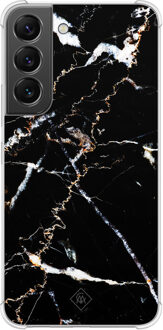 Casimoda Samsung Galaxy S22 shockproof hoesje - Marmer zwart