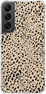 Casimoda Samsung Galaxy S22 shockproof hoesje - Spot on Bruin/beige