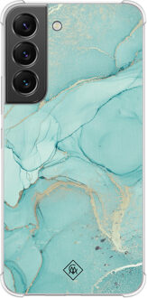 Casimoda Samsung Galaxy S22 shockproof hoesje - Touch of mint