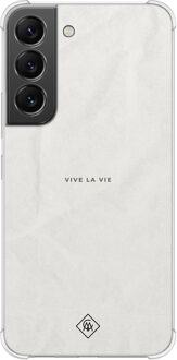 Casimoda Samsung Galaxy S22 shockproof hoesje - Vive la vie Multi