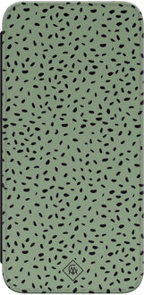 Casimoda Samsung Galaxy S23 FE flipcase - Green confetti Groen