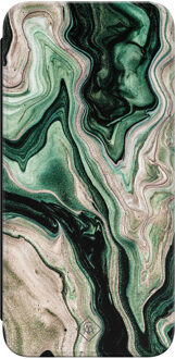 Casimoda Samsung Galaxy S23 FE flipcase - Green waves Groen