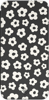Casimoda Samsung Galaxy S23 FE flipcase - Retro bloempjes Zwart