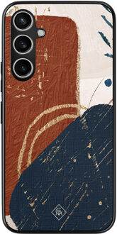 Casimoda Samsung Galaxy S23 FE hoesje - Abstract terracotta Multi