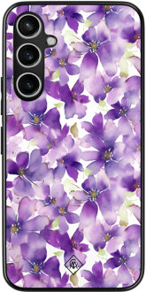 Casimoda Samsung Galaxy S23 FE hoesje - Floral violet Paars