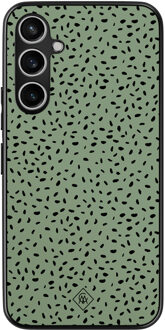 Casimoda Samsung Galaxy S23 FE hoesje - Green confetti Groen