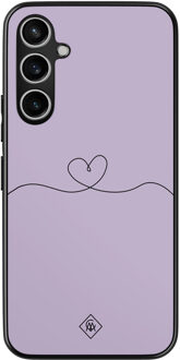 Casimoda Samsung Galaxy S23 FE hoesje - Hart lila Bruin/beige