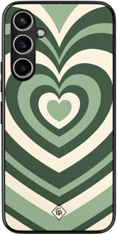 Casimoda Samsung Galaxy S23 FE hoesje - Hart swirl groen
