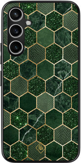 Casimoda Samsung Galaxy S23 FE hoesje - Kubus groen