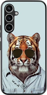 Casimoda Samsung Galaxy S23 FE hoesje - Tijger wild Blauw