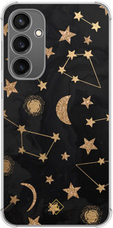 Casimoda Samsung Galaxy S23 FE shockproof hoesje - Counting the stars Bruin/beige