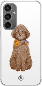 Casimoda Samsung Galaxy S23 FE shockproof hoesje - Labradoodle Bruin/beige