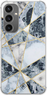 Casimoda Samsung Galaxy S23 FE shockproof hoesje - Marmer blauw