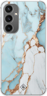 Casimoda Samsung Galaxy S23 FE shockproof hoesje - Marmer lichtblauw