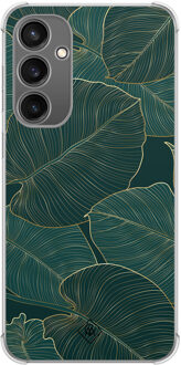 Casimoda Samsung Galaxy S23 FE shockproof hoesje - Monstera leaves Groen
