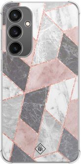 Casimoda Samsung Galaxy S23 FE shockproof hoesje - Stone grid Roze
