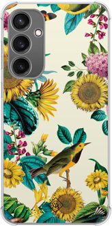 Casimoda Samsung Galaxy S23 FE shockproof hoesje - Sunflowers Mint