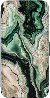 Casimoda Samsung Galaxy S23 flipcase - Green waves Groen