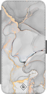Casimoda Samsung Galaxy S23 flipcase - Marmer grijs Grijs/zilverkleurig