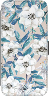Casimoda Samsung Galaxy S23 flipcase - Touch of flowers Blauw