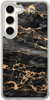 Casimoda Samsung Galaxy S23 hybride hoesje - Marmer grijs brons Grijs/zilverkleurig