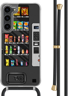 Casimoda Samsung Galaxy S23 Plus hoesje met zwart koord - Snoepautomaat