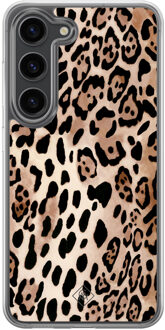Casimoda Samsung Galaxy S23 Plus hybride hoesje - Golden wildcat Bruin/beige