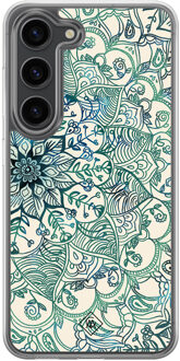 Casimoda Samsung Galaxy S23 Plus hybride hoesje - Mandala blauw