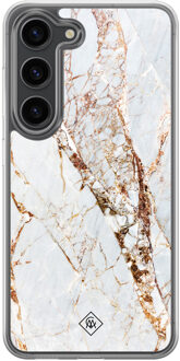 Casimoda Samsung Galaxy S23 Plus hybride hoesje - Marmer goud Goudkleurig