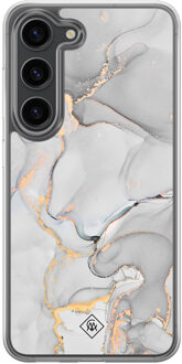 Casimoda Samsung Galaxy S23 Plus hybride hoesje - Marmer grijs Grijs/zilverkleurig