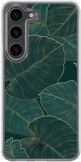 Casimoda Samsung Galaxy S23 Plus hybride hoesje - Monstera leaves Groen