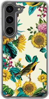 Casimoda Samsung Galaxy S23 Plus hybride hoesje - Sunflowers Multi