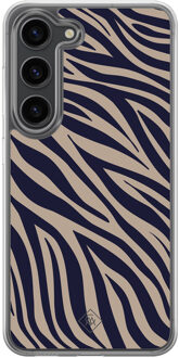 Casimoda Samsung Galaxy S23 Plus hybride hoesje - Wavy twist Blauw